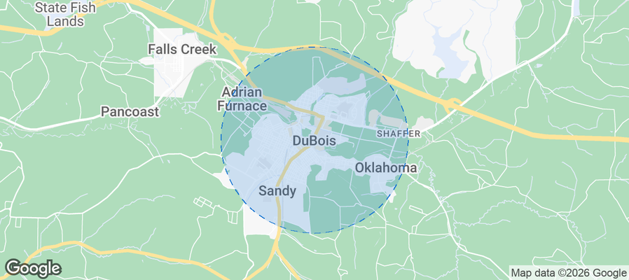 DuBois Airbnb map